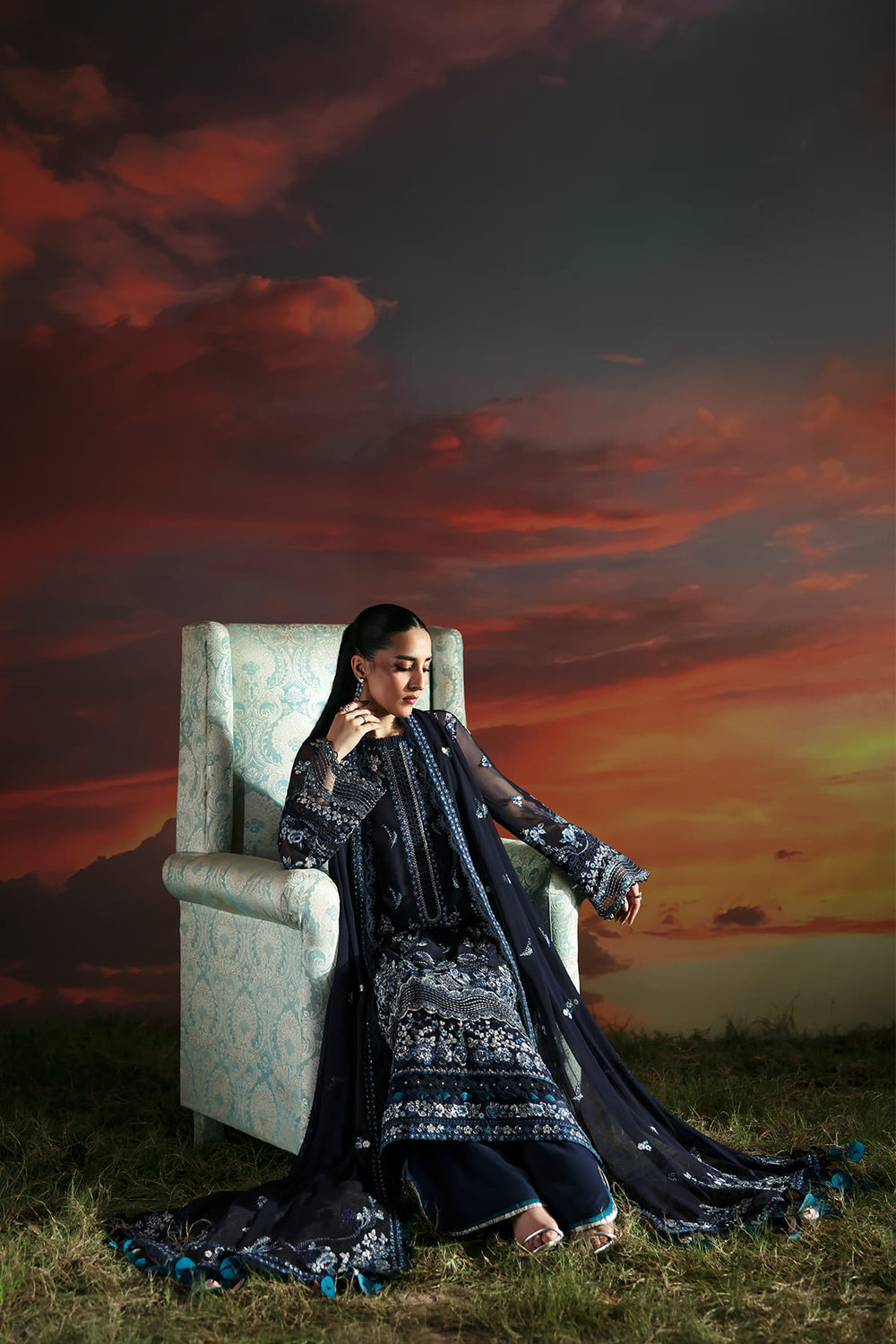 Zarposh | Moonlit Muse | Muse by Zarposh - Designer Dress  - Type : Ladies Clothes - Available at Libayah - 100% Original 