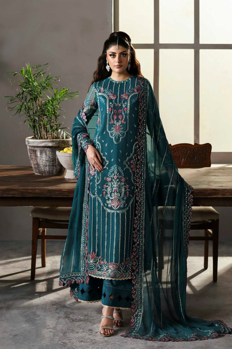 Scarzia – authentic Pakistani formal dress from the Akbar Aslam Meeras Luxury Chiffon 25 collection for women in the UK