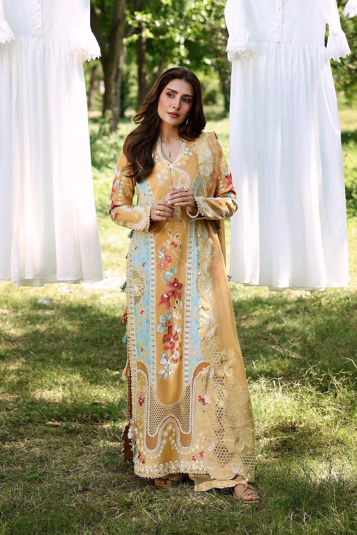 Afrozeh | Basic Pret 26 RTW | NACRE by Afrozeh - Designer Dress  - Type : Ladies Clothes - Available at Libayah - 100% Original 