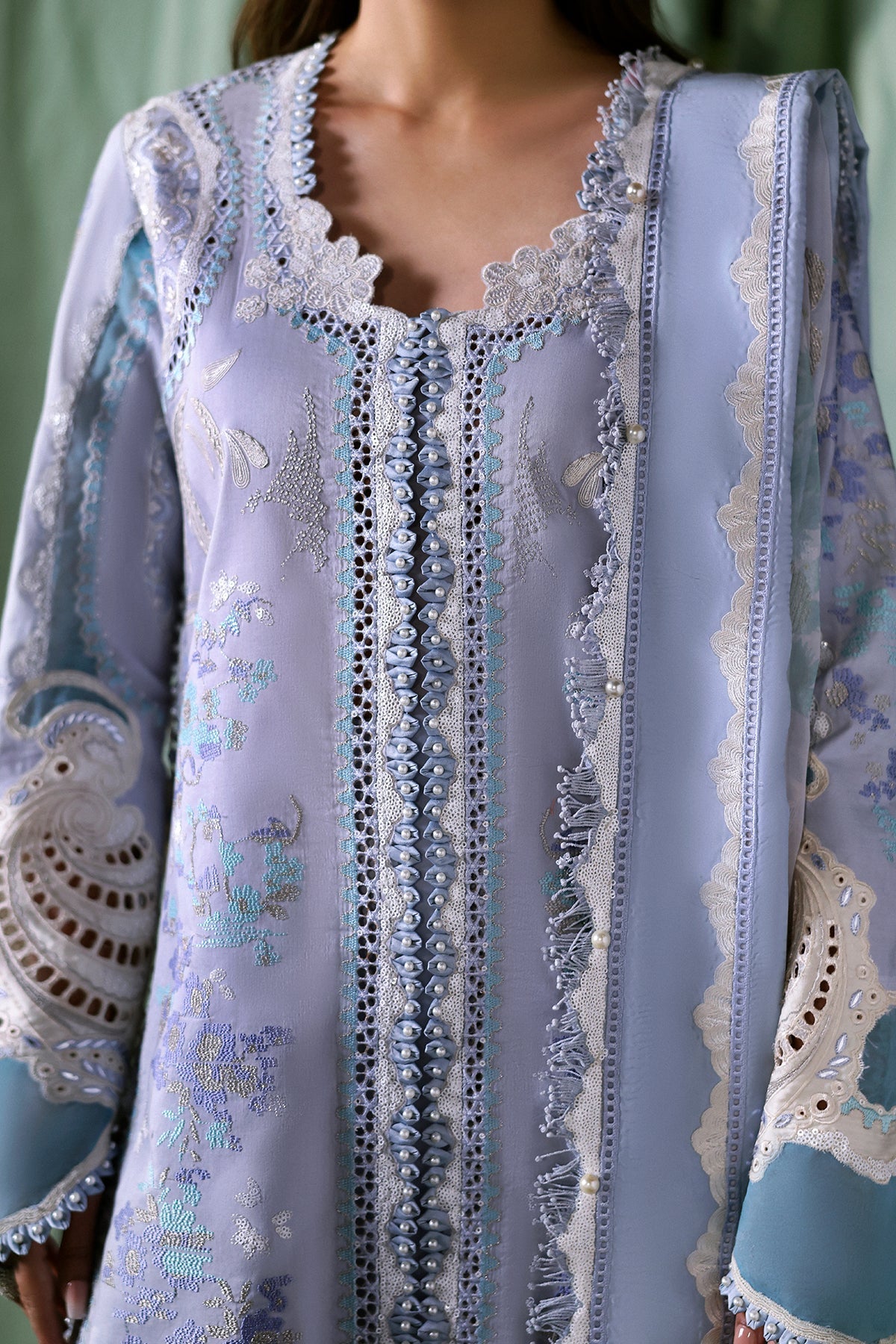 Afrozeh | Basic Pret 26 RTW | NACRE by Afrozeh - Designer Dress  - Type : Ladies Clothes - Available at Libayah - 100% Original 