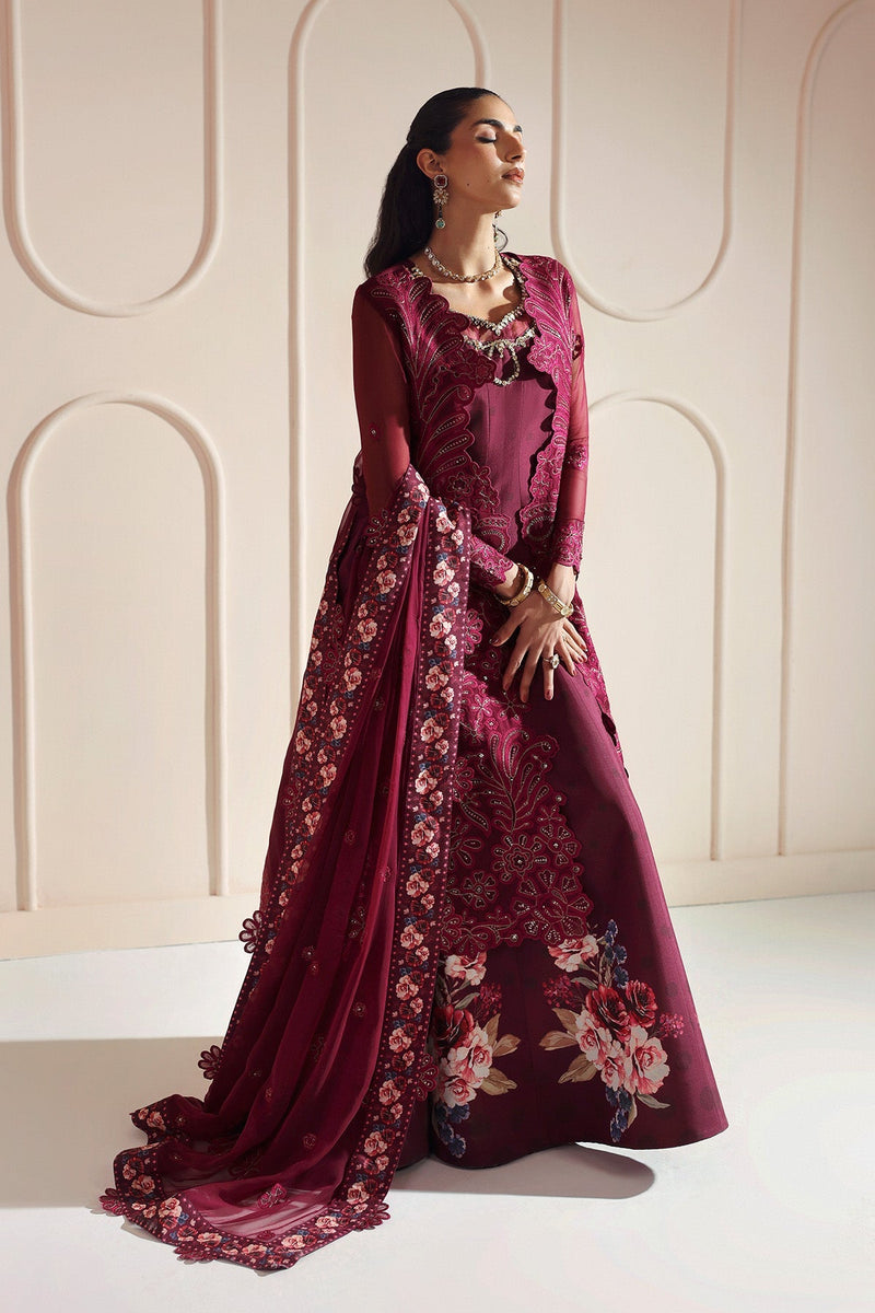 JUGNU – authentic Pakistani formal dress from the Alizeh Aymal Luxury Bamber Chiffon collection for women in the UK.