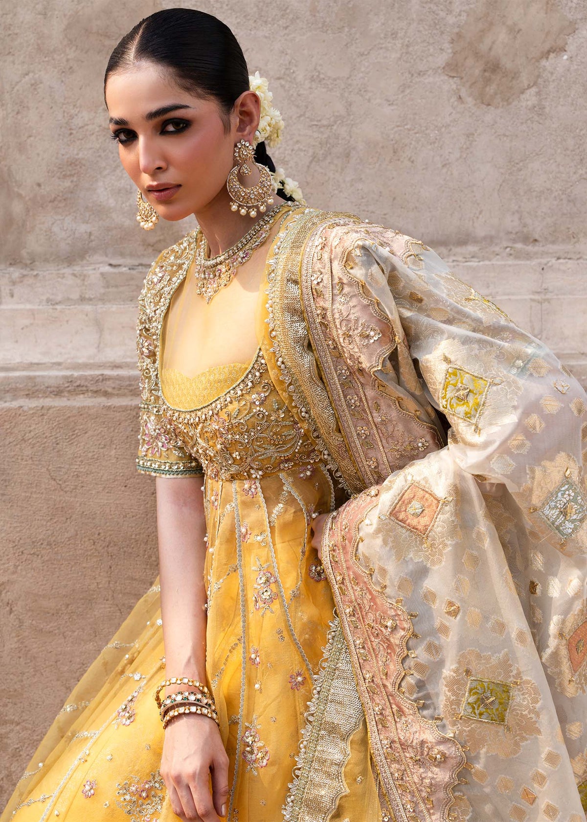 Sadaf Fawad Khan | Zeenat Formals 26 | Meeras by Sadaf Fawad Khan - Designer Dress  - Type : Ladies Clothes - Available at Libayah - 100% Original 