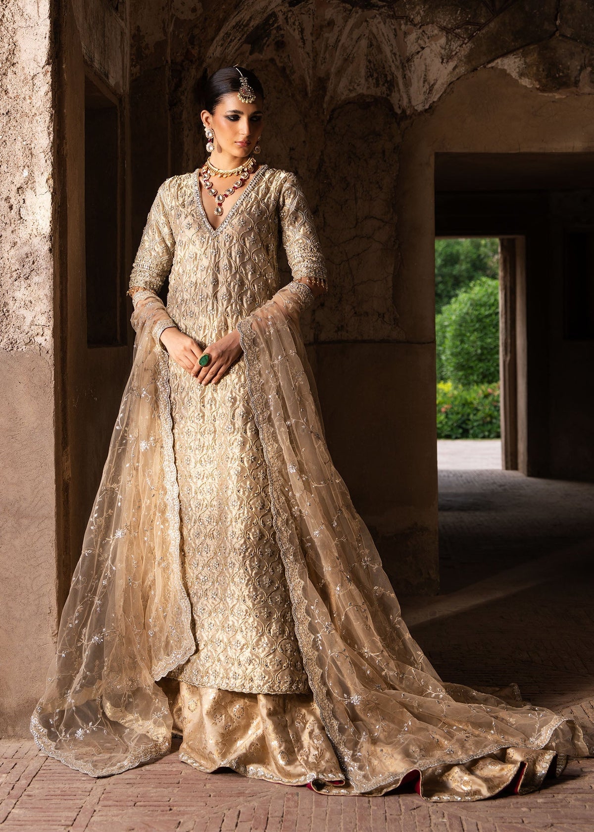 Sadaf Fawad Khan | Zeenat Formals 26 | Hunsa by Sadaf Fawad Khan - Designer Dress  - Type : Ladies Clothes - Available at Libayah - 100% Original 
