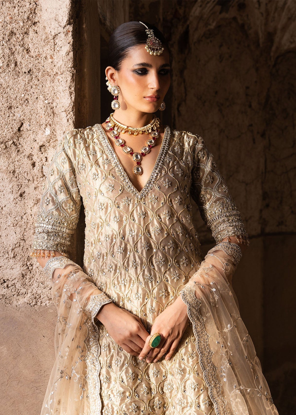 Sadaf Fawad Khan | Zeenat Formals 26 | Hunsa by Sadaf Fawad Khan - Designer Dress  - Type : Ladies Clothes - Available at Libayah - 100% Original 
