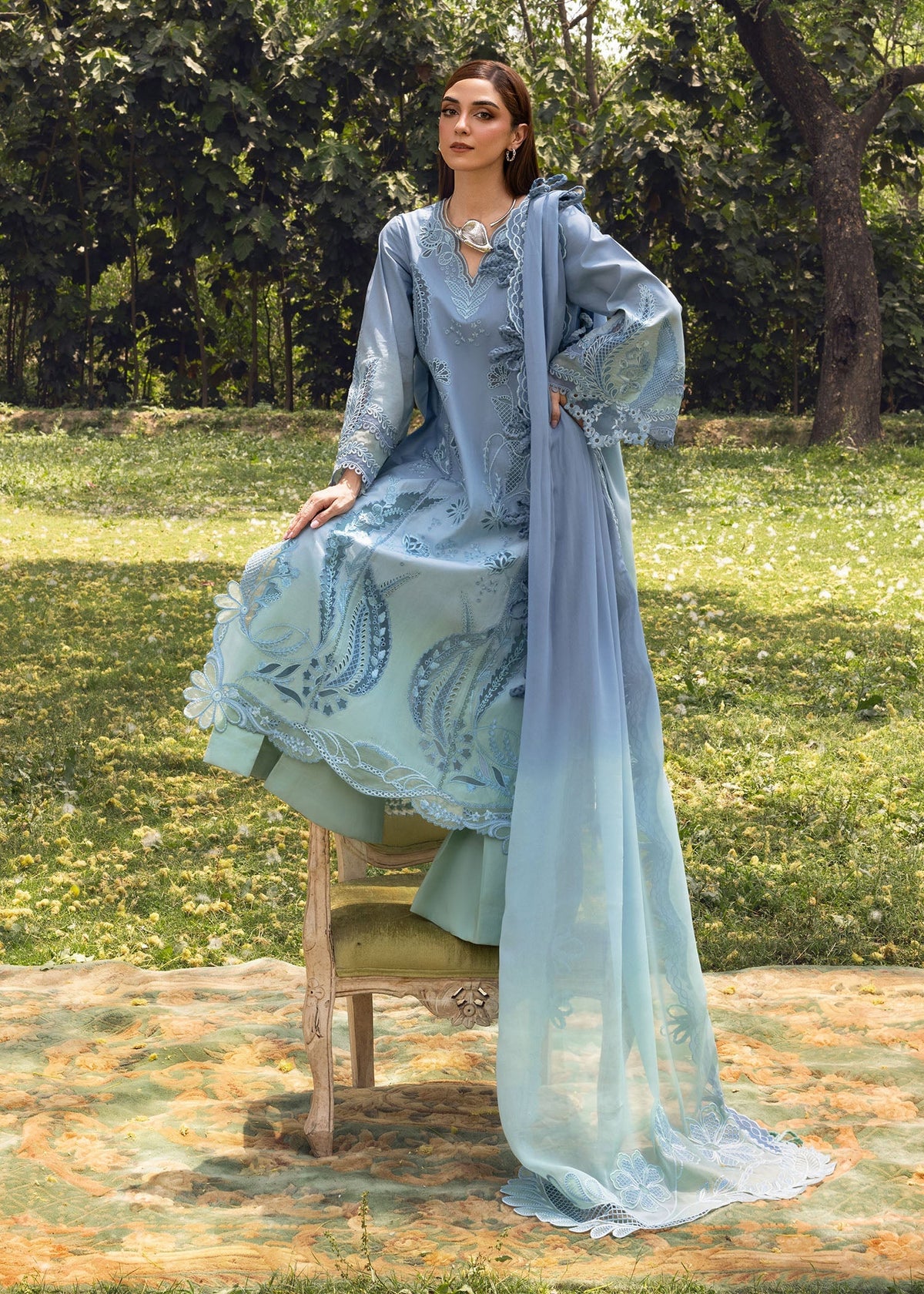 Crimson | Tasawar 25 | ALL THINGS OMBRE - D1 A by Crimson - Designer Dress - Type: Ladies Clothes - Available at Libayah - 100% Original