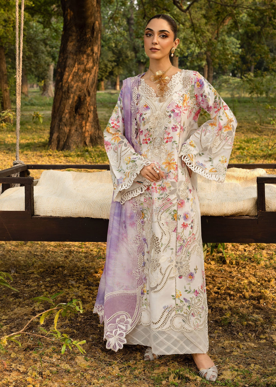 Crimson | Tasawar 25 | PETALS AND PROMISES - D2B by Crimson - Designer Dress - Type: Ladies Clothes - Available at Libayah - 100% Original