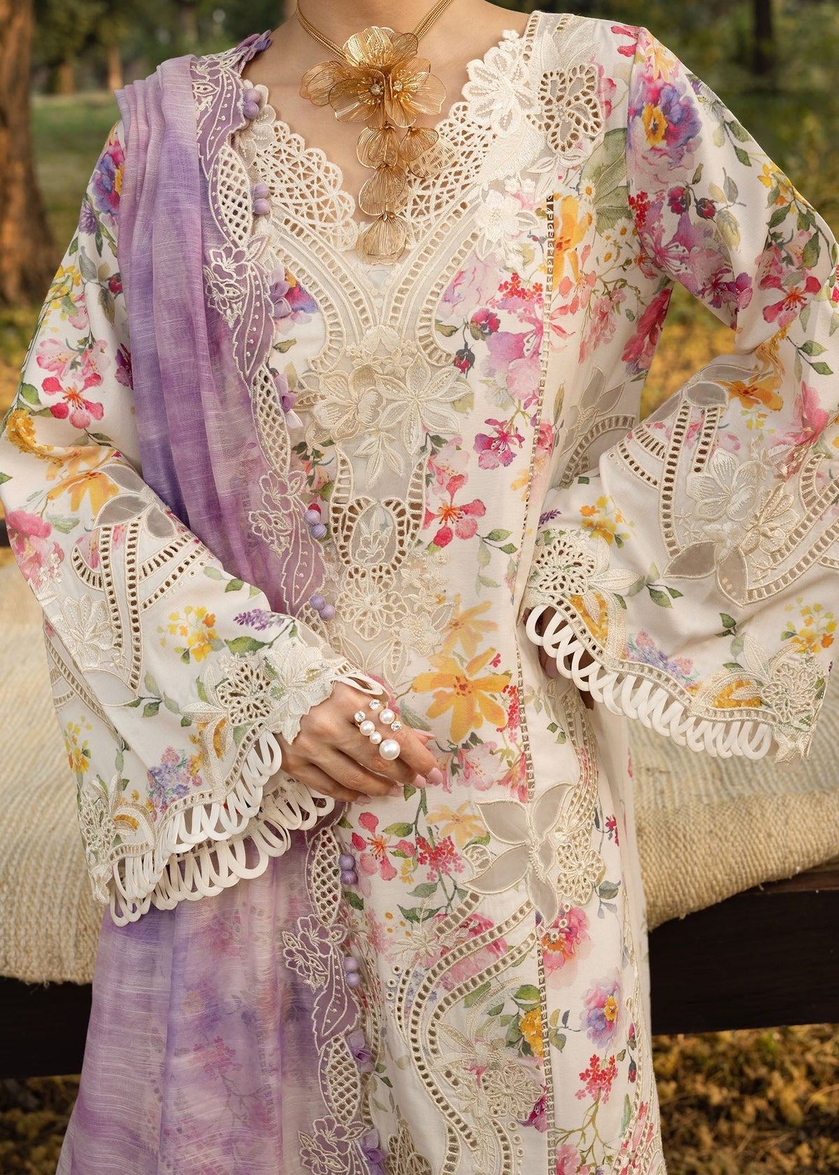 Crimson | Tasawar 25 | PETALS AND PROMISES - D2B by Crimson - Designer Dress - Type: Ladies Clothes - Available at Libayah - 100% Original