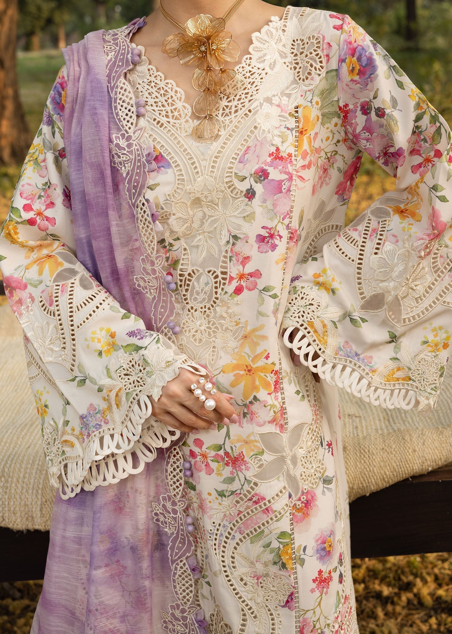 Crimson | Tasawar 25 | PETALS AND PROMISES - D2B by Crimson - Designer Dress - Type: Ladies Clothes - Available at Libayah - 100% Original