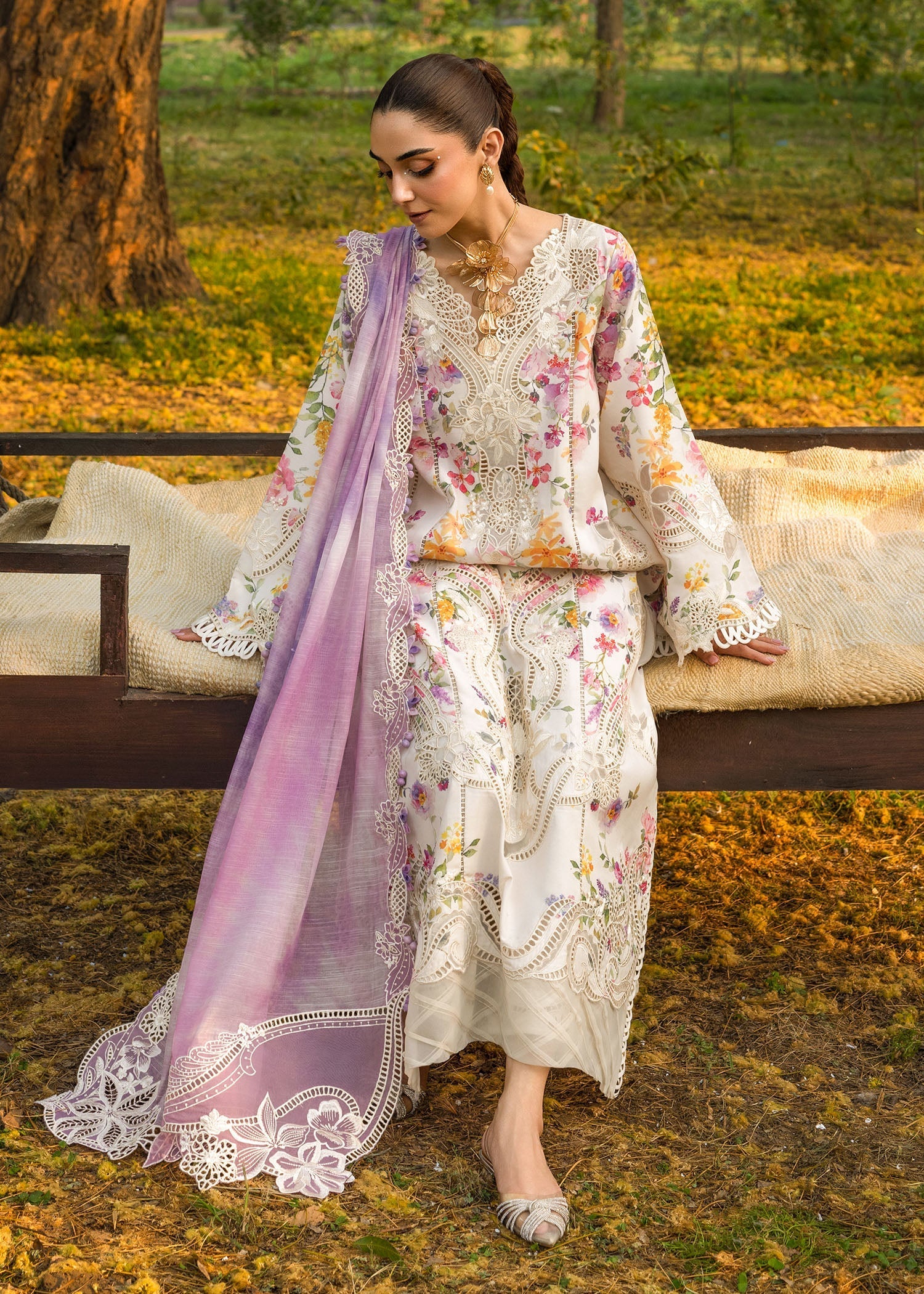 Crimson | Tasawar 25 | PETALS AND PROMISES - D2B by Crimson - Designer Dress - Type: Ladies Clothes - Available at Libayah - 100% Original