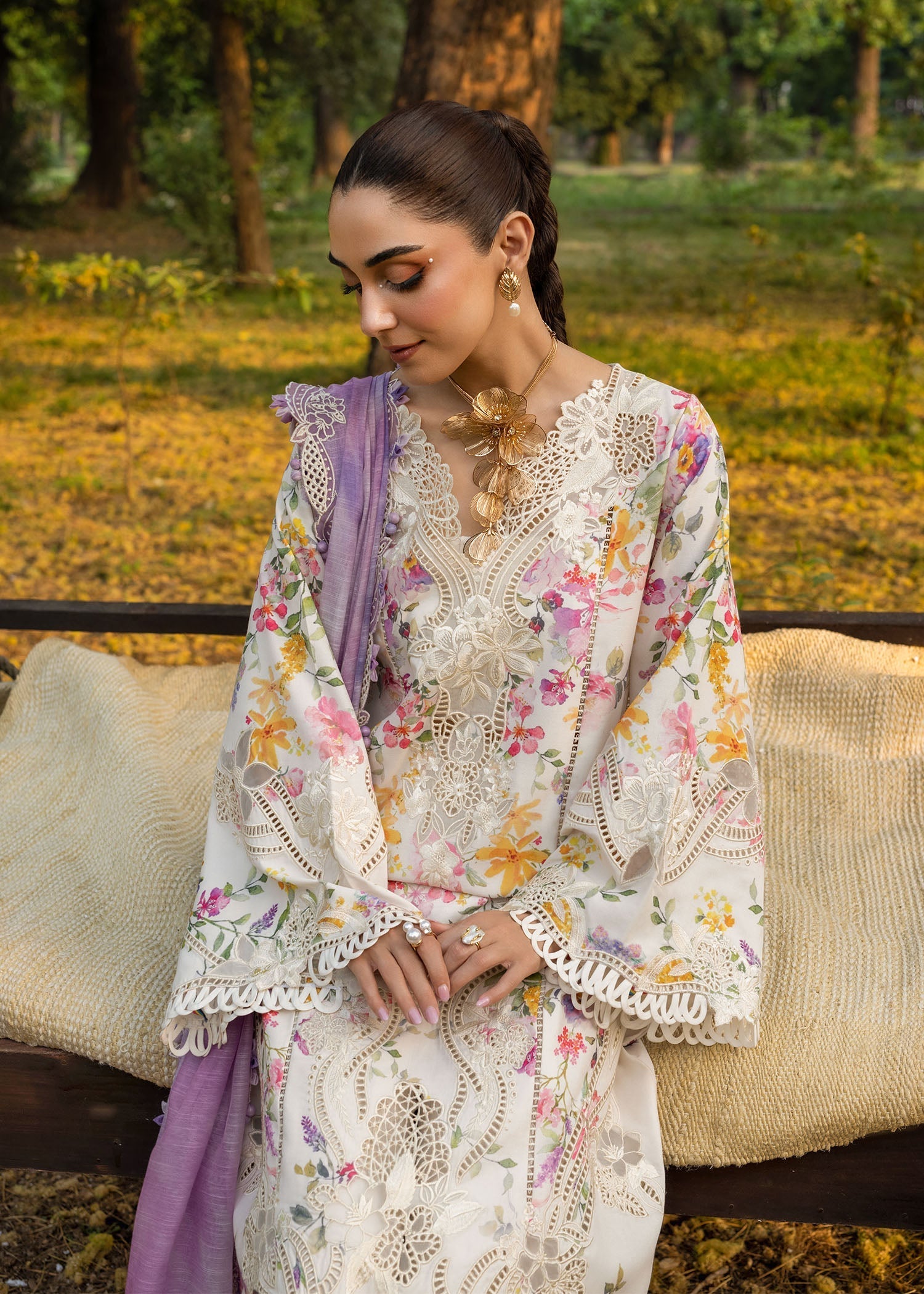 Crimson | Tasawar 25 | PETALS AND PROMISES - D2B by Crimson - Designer Dress - Type: Ladies Clothes - Available at Libayah - 100% Original