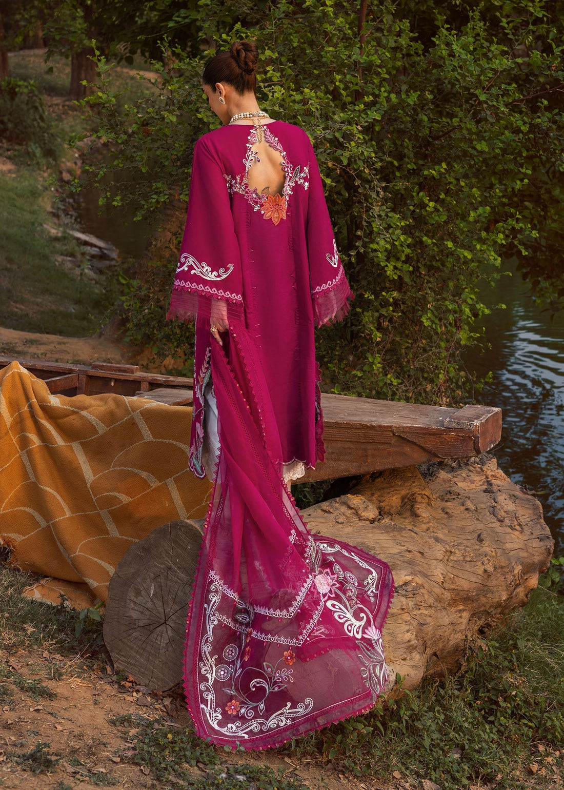 Crimson | Tasawar 25 | MIRROR GARDEN - D3A by Crimson - Designer Dress - Type: Ladies Clothes - Available at Libayah - 100% Original