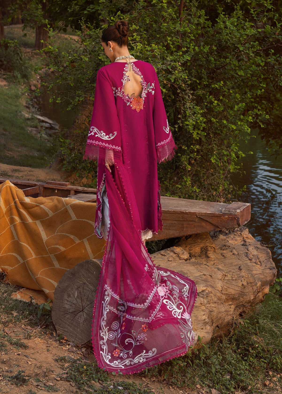 Crimson | Tasawar 25 | MIRROR GARDEN - D3A by Crimson - Designer Dress - Type: Ladies Clothes - Available at Libayah - 100% Original