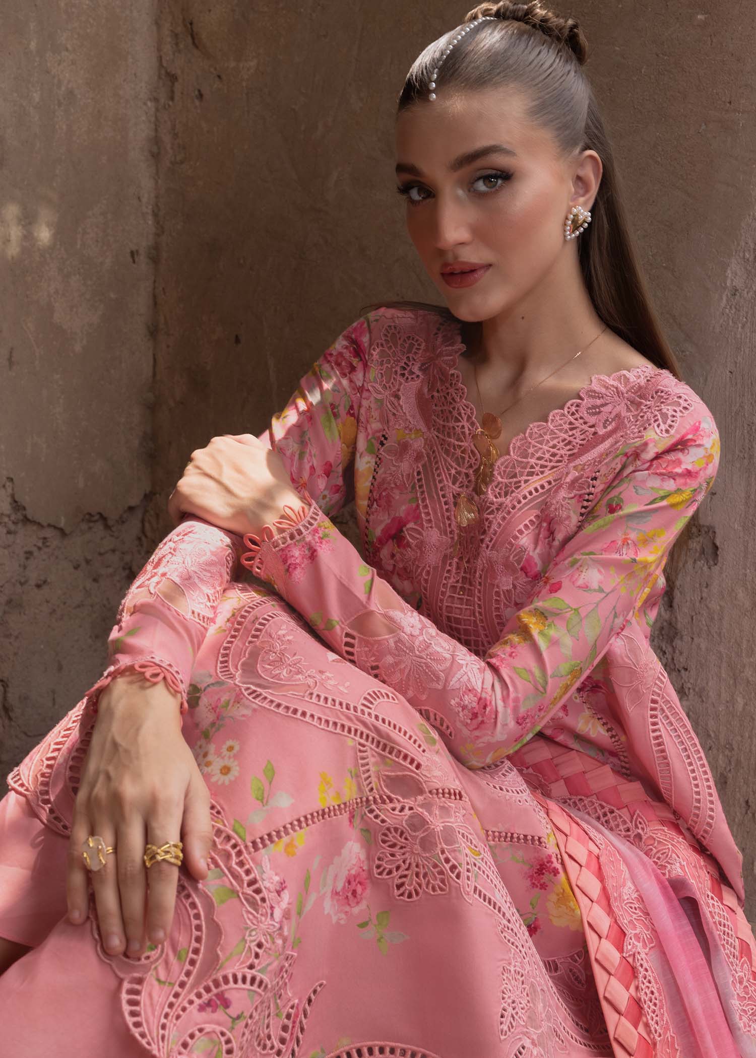 Crimson | Tasawar 25 | PETALS AND PROMISES - D2A by Crimson - Designer Dress - Type: Ladies Clothes - Available at Libayah - 100% Original