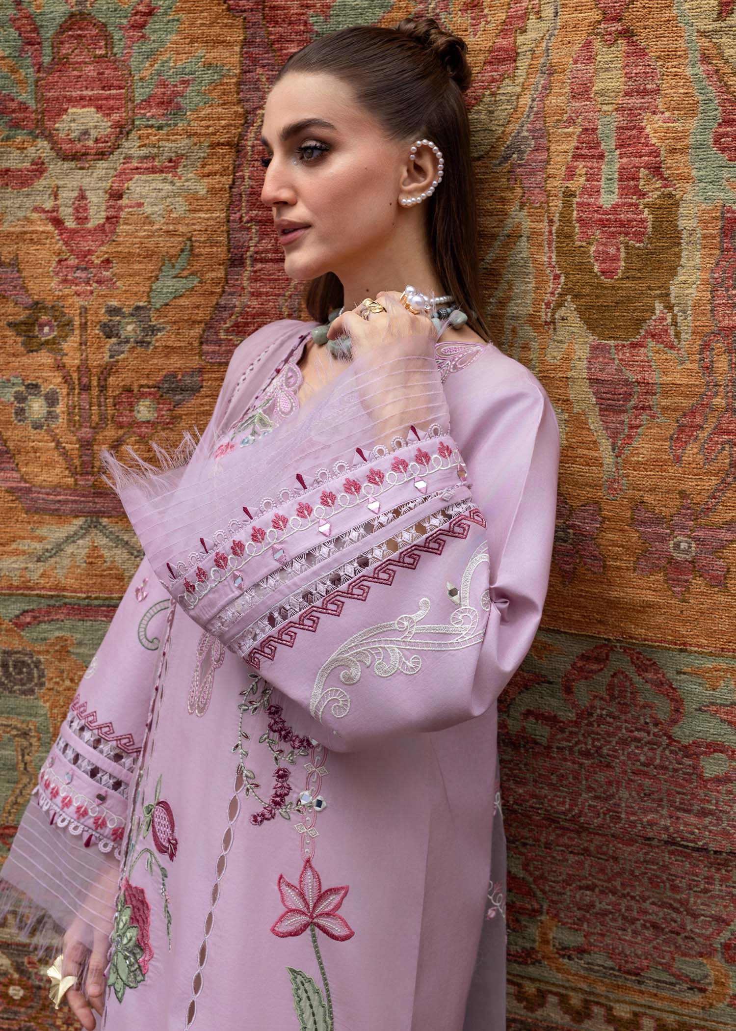 Crimson | Tasawar 25 | MIRROR GARDEN - D3B by Crimson - Designer Dress - Type: Ladies Clothes - Available at Libayah - 100% Original