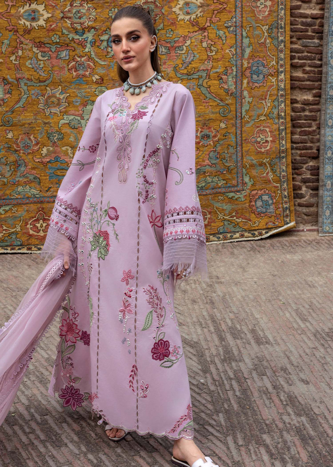 Crimson | Tasawar 25 | MIRROR GARDEN - D3B by Crimson - Designer Dress - Type: Ladies Clothes - Available at Libayah - 100% Original
