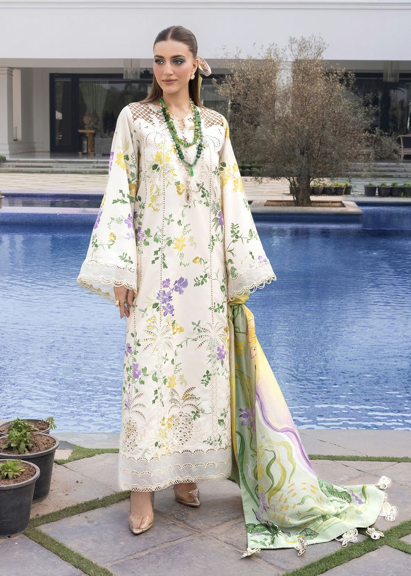 Crimson | flow lawn 26 | TROPIC TEASE - D4A - Designer Dress - Type : Ladies Clothes - Available at Libayah - 100% Original