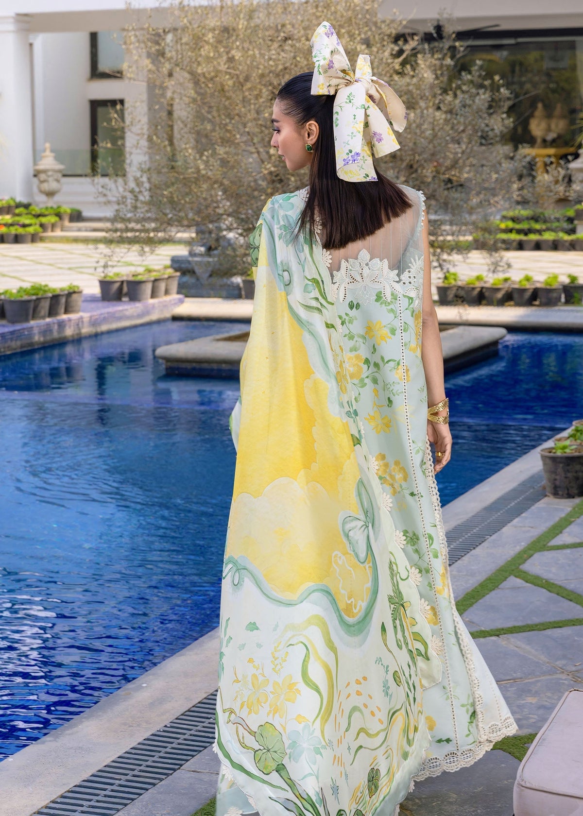 Crimson | flow lawn 26 | TROPIC TEASE - D4B - Designer Dress - Type : Ladies Clothes - Available at Libayah - 100% Original