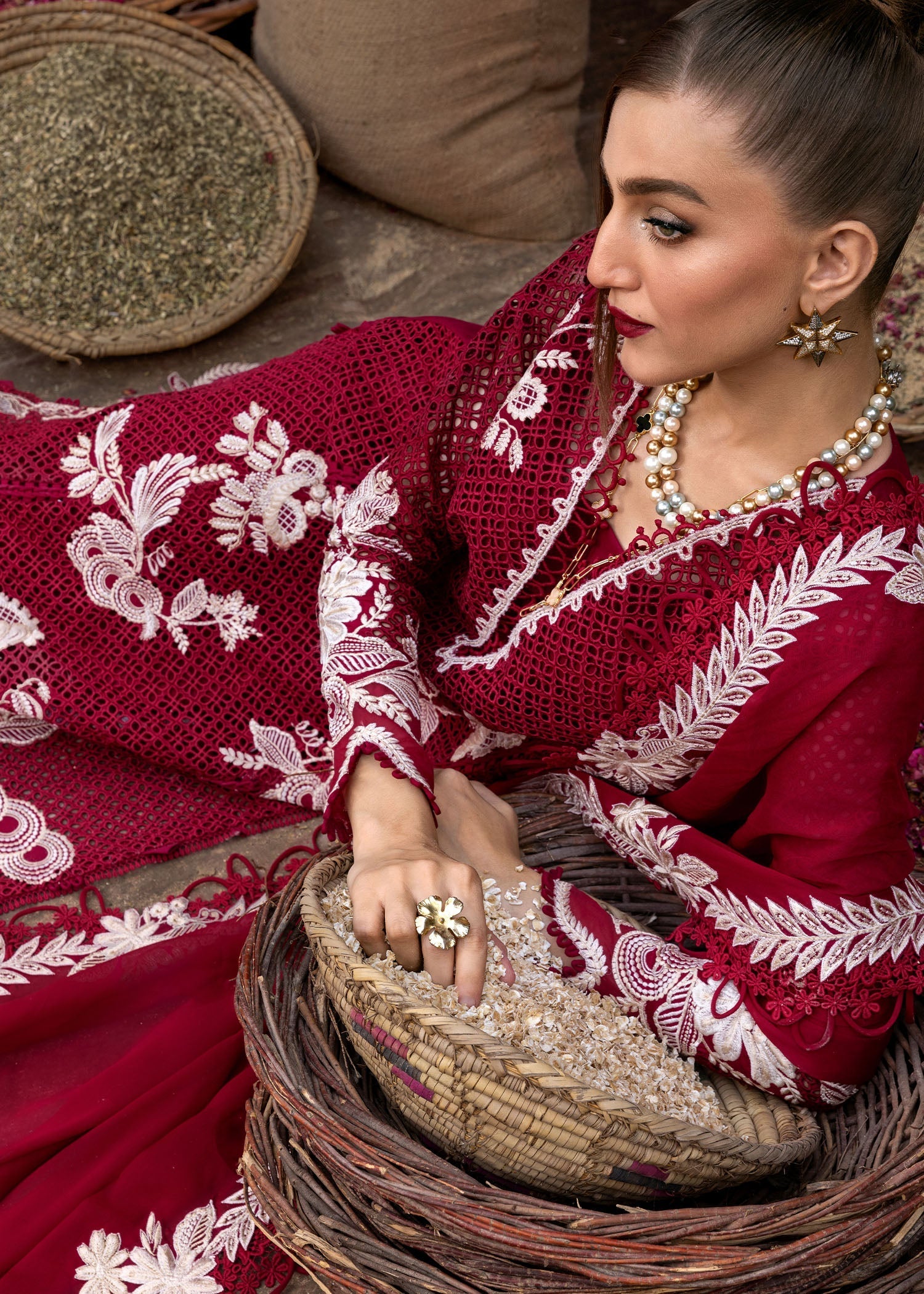 Crimson | Tasawar 25 | ONE TRUE LOVE - D6A by Crimson - Designer Dress - Type: Ladies Clothes - Available at Libayah - 100% Original