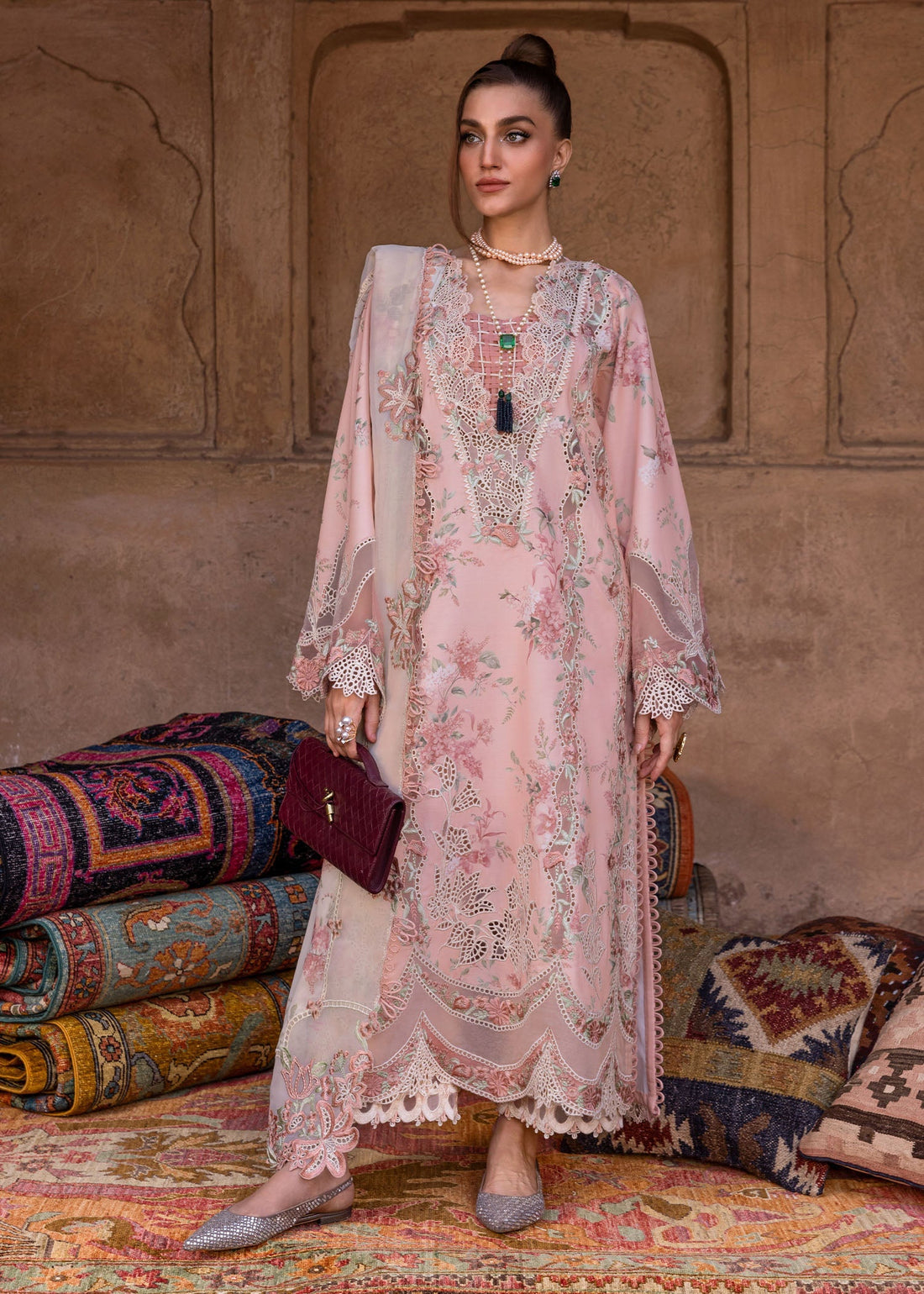 Crimson | Tasawar 25 | LAVENDER FALL - D5A by Crimson - Designer Dress - Type: Ladies Clothes - Available at Libayah - 100% Original