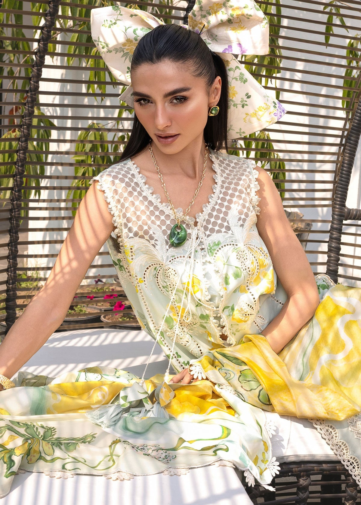 Crimson | flow lawn 26 | TROPIC TEASE - D4B - Designer Dress - Type : Ladies Clothes - Available at Libayah - 100% Original