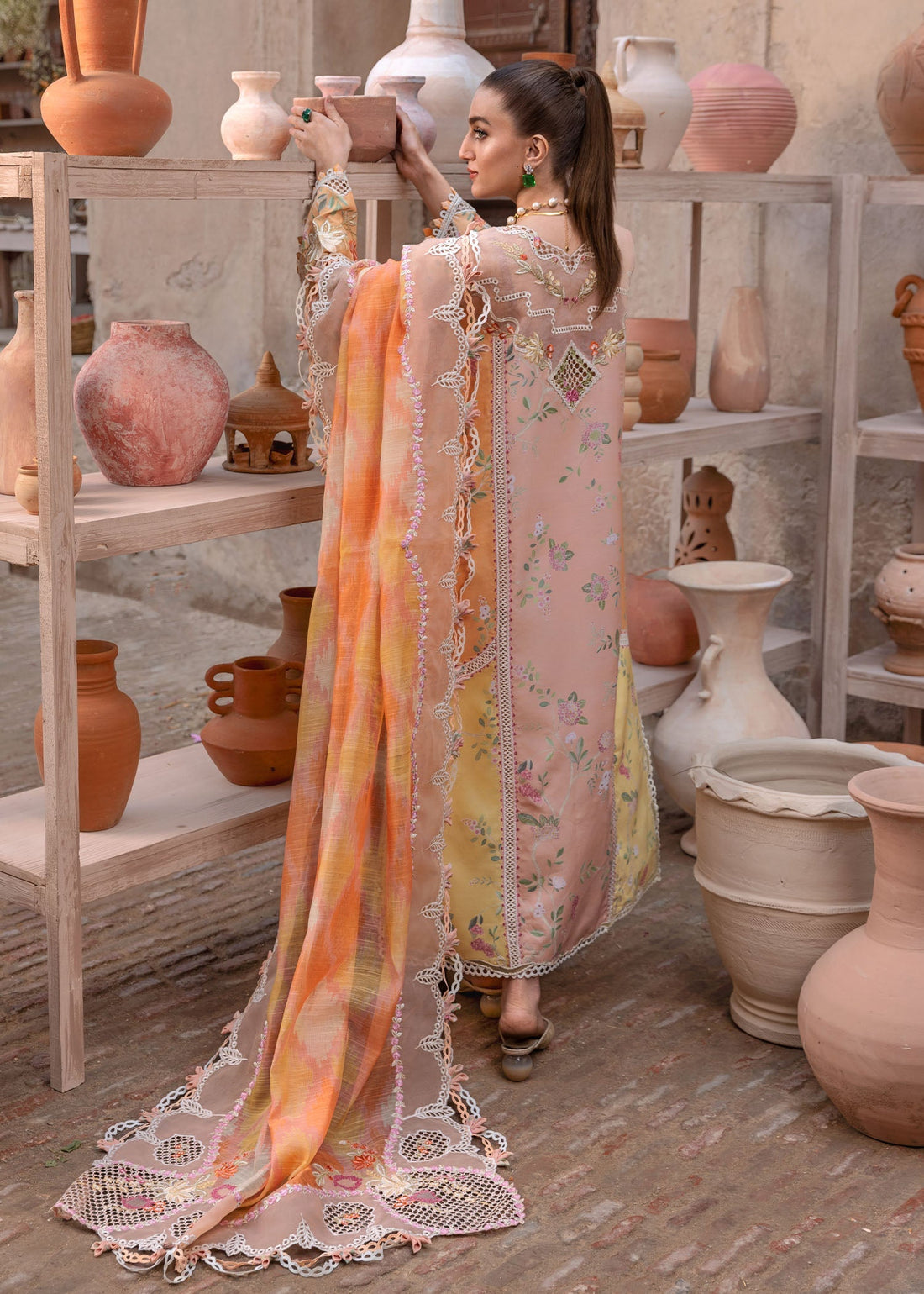 Crimson | Tasawar 25 | BONJOUR AND BLOOM - D4B by Crimson - Designer Dress - Type: Ladies Clothes - Available at Libayah - 100% Original