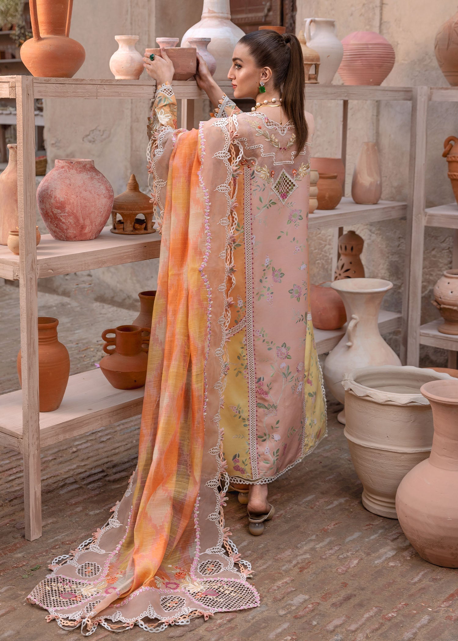 Crimson | Tasawar 25 | BONJOUR AND BLOOM - D4B by Crimson - Designer Dress - Type: Ladies Clothes - Available at Libayah - 100% Original