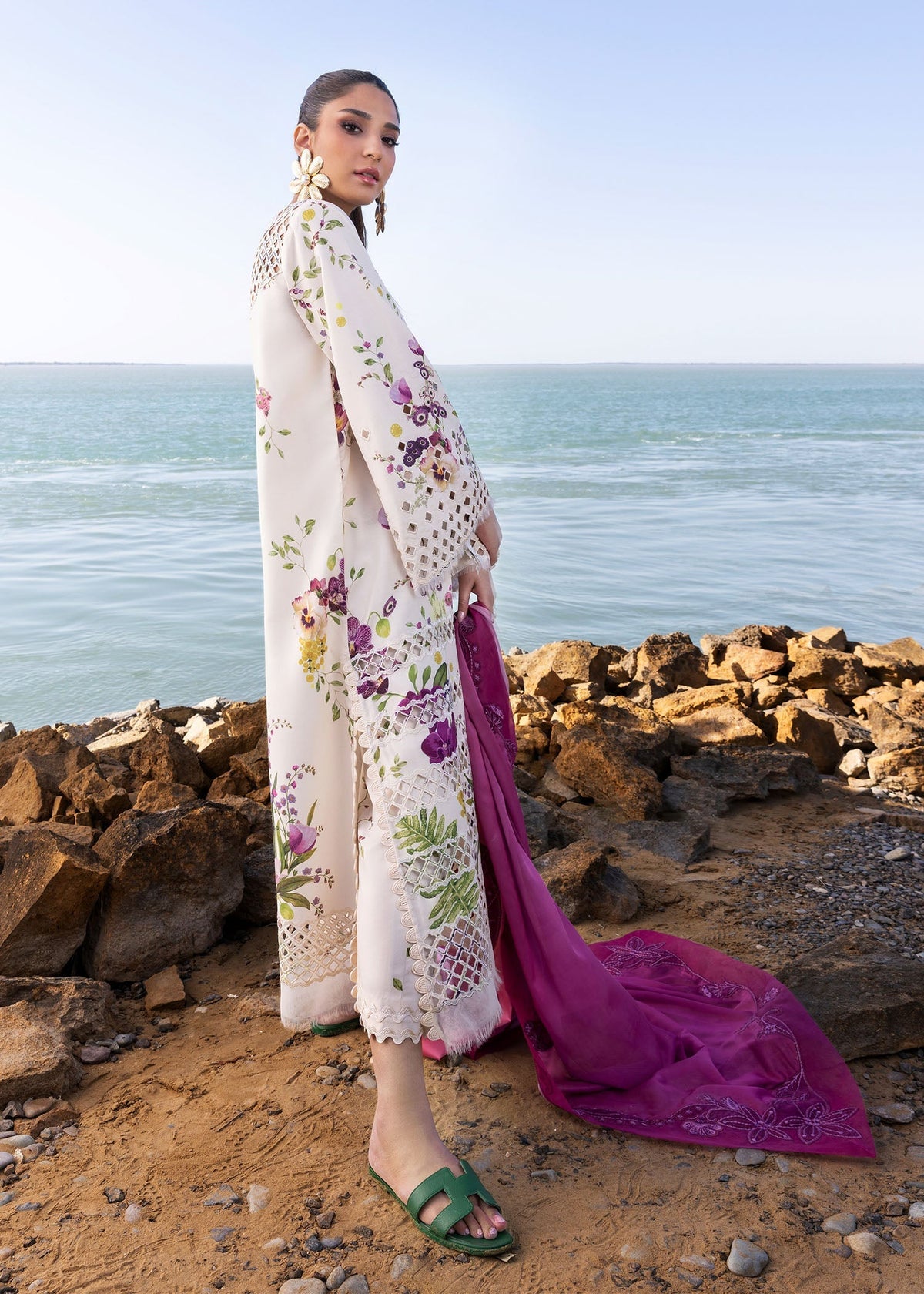 Crimson | Floe by Crimson | Bloom Bold - D4 A by Crimson - Designer Dress - Type: Ladies Clothes - Available at Libayah - 100% Original