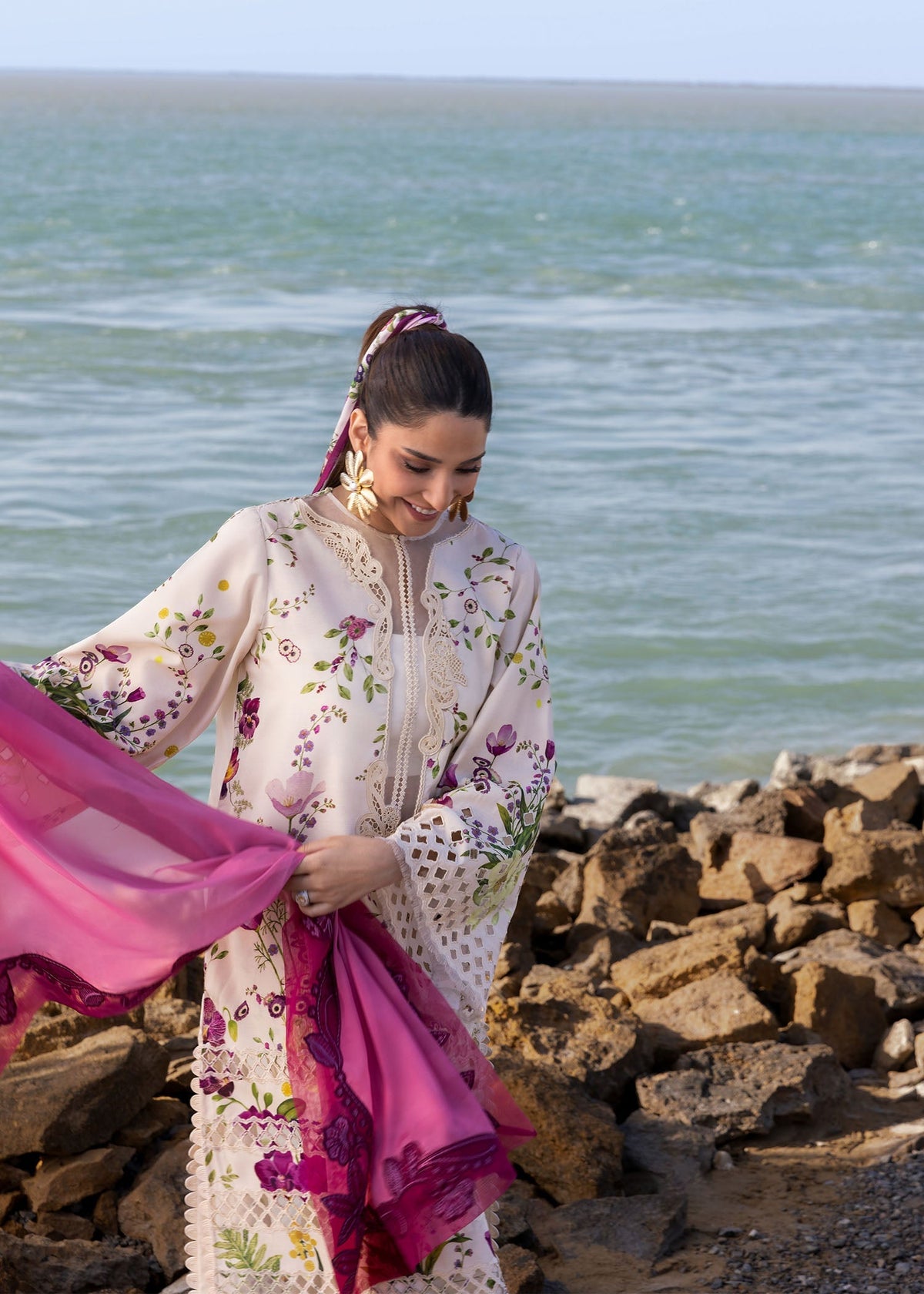 Crimson | Floe by Crimson | Bloom Bold - D4 A by Crimson - Designer Dress - Type: Ladies Clothes - Available at Libayah - 100% Original