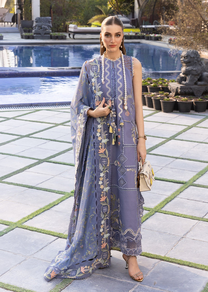 Crimson | flow lawn 26 | FLORAL SERENITY-D1B - Designer Dress - Type : Ladies Clothes - Available at Libayah - 100% Original