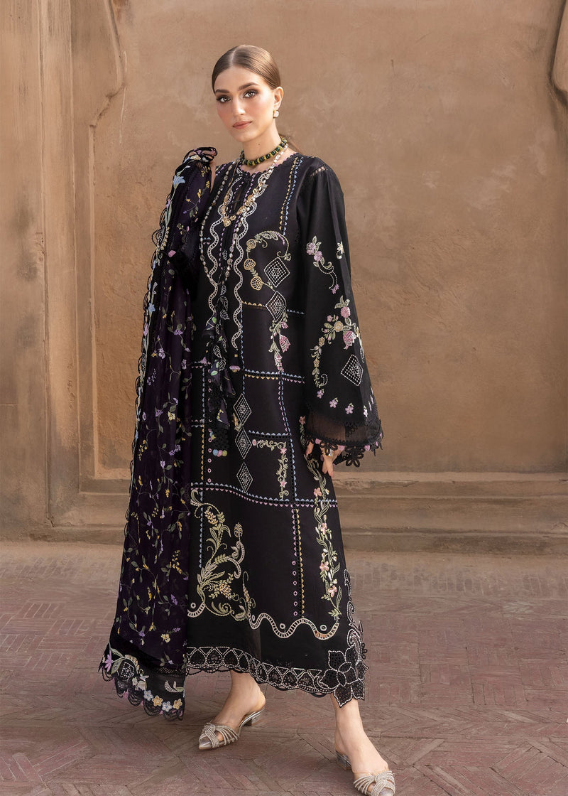 Crimson | flow lawn 26 | FLORAL SERENITY - D1A - Designer Dress - Type : Ladies Clothes - Available at Libayah - 100% Original