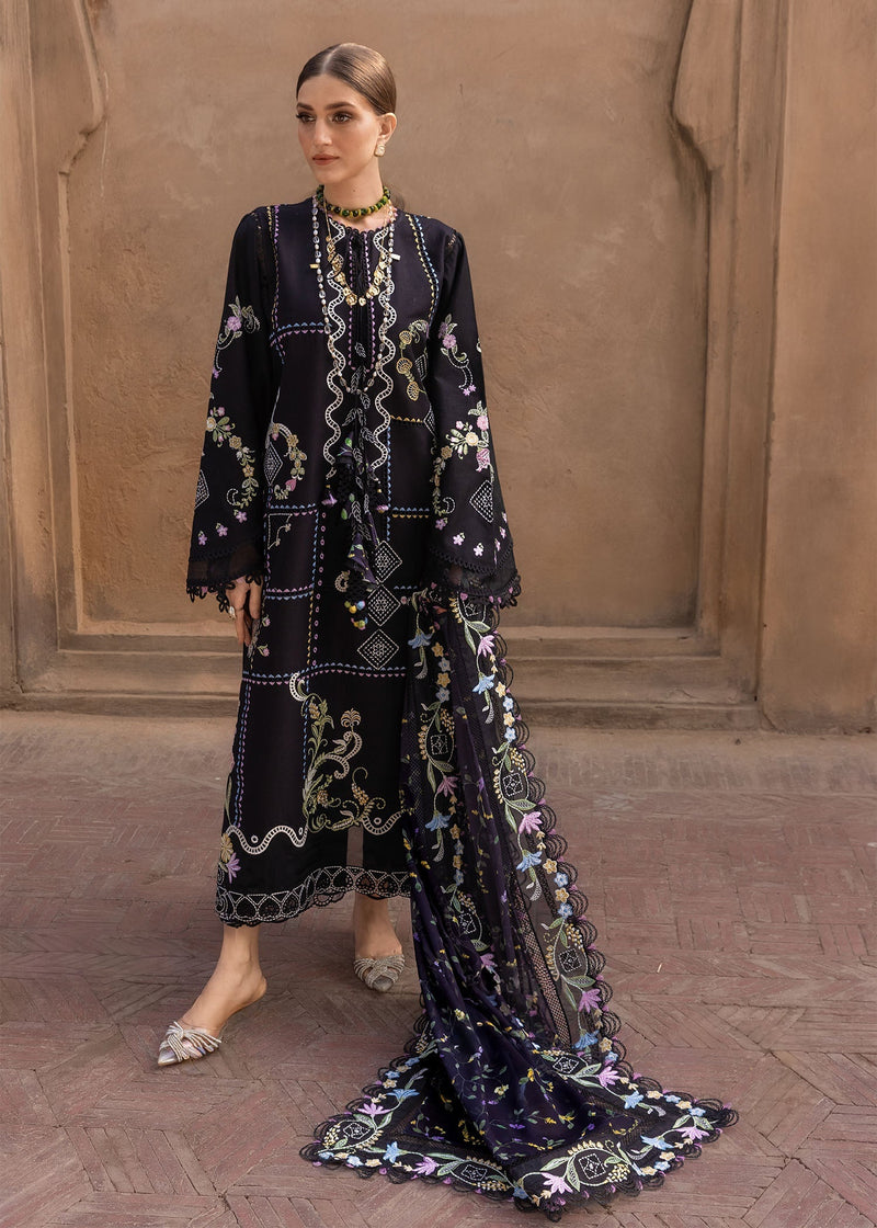 Crimson | flow lawn 26 | FLORAL SERENITY - D1A - Designer Dress - Type : Ladies Clothes - Available at Libayah - 100% Original