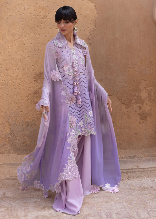 Crimson | flow lawn 26 | OMBRE LOVE - D8B - Designer Dress - Type : Ladies Clothes - Available at Libayah - 100% Original