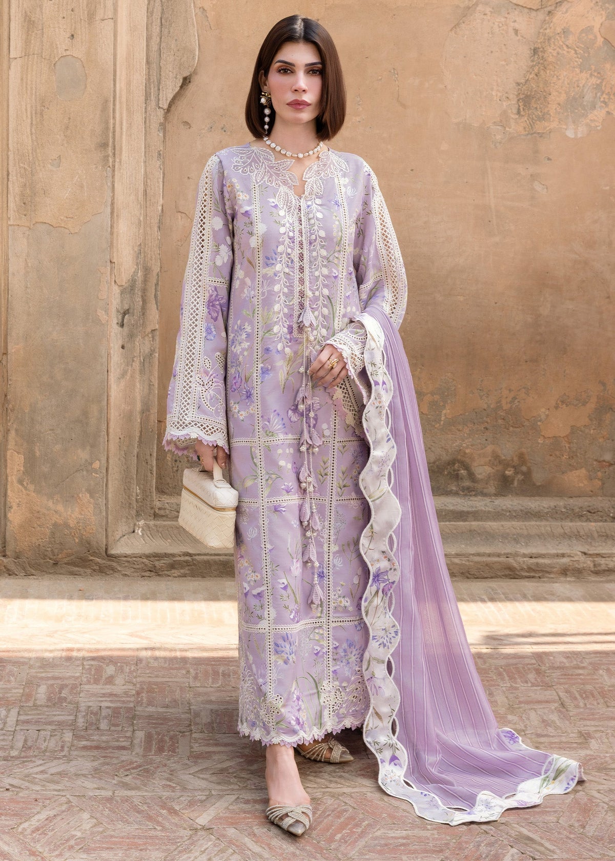 Crimson | flow lawn 26 | A SUMMER DANCE - D2B - Designer Dress - Type : Ladies Clothes - Available at Libayah - 100% Original