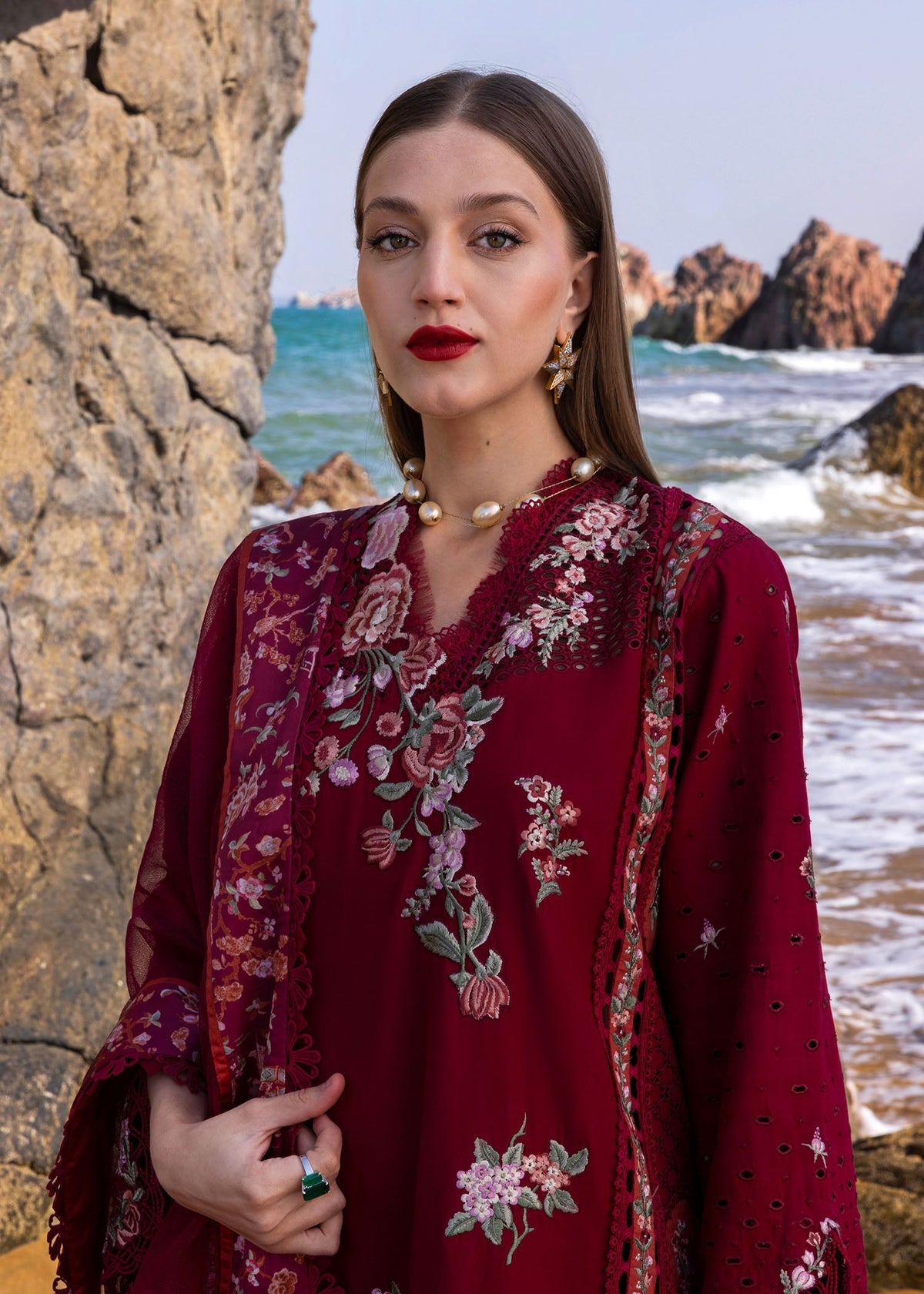 Crimson | Floe by Crimson | Parsi Threads - D5 B by Crimson - Designer Dress - Type: Ladies Clothes - Available at Libayah - 100% Original