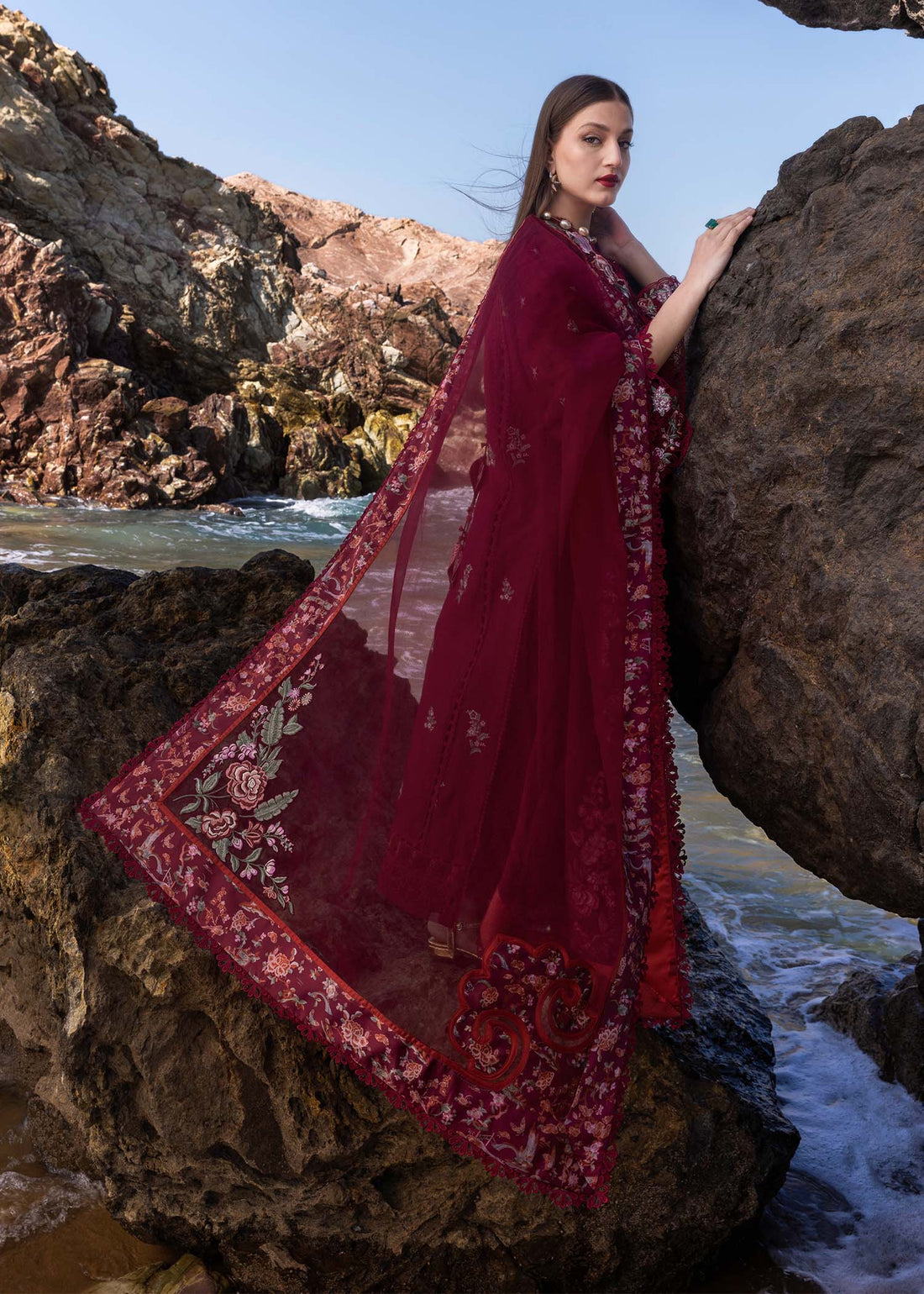 Crimson | Floe by Crimson | Parsi Threads - D5 B by Crimson - Designer Dress - Type: Ladies Clothes - Available at Libayah - 100% Original