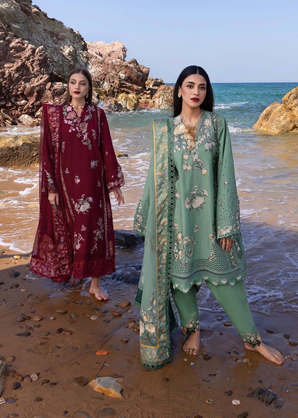 Crimson | Floe by Crimson | Parsi Threads - D5 A by Crimson - Designer Dress - Type: Ladies Clothes - Available at Libayah - 100% Original