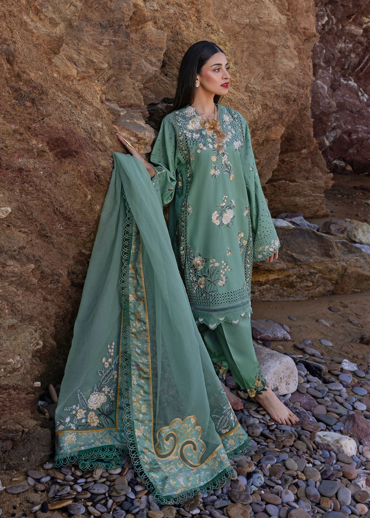 Crimson | Floe by Crimson | Parsi Threads - D5 A by Crimson - Designer Dress - Type: Ladies Clothes - Available at Libayah - 100% Original