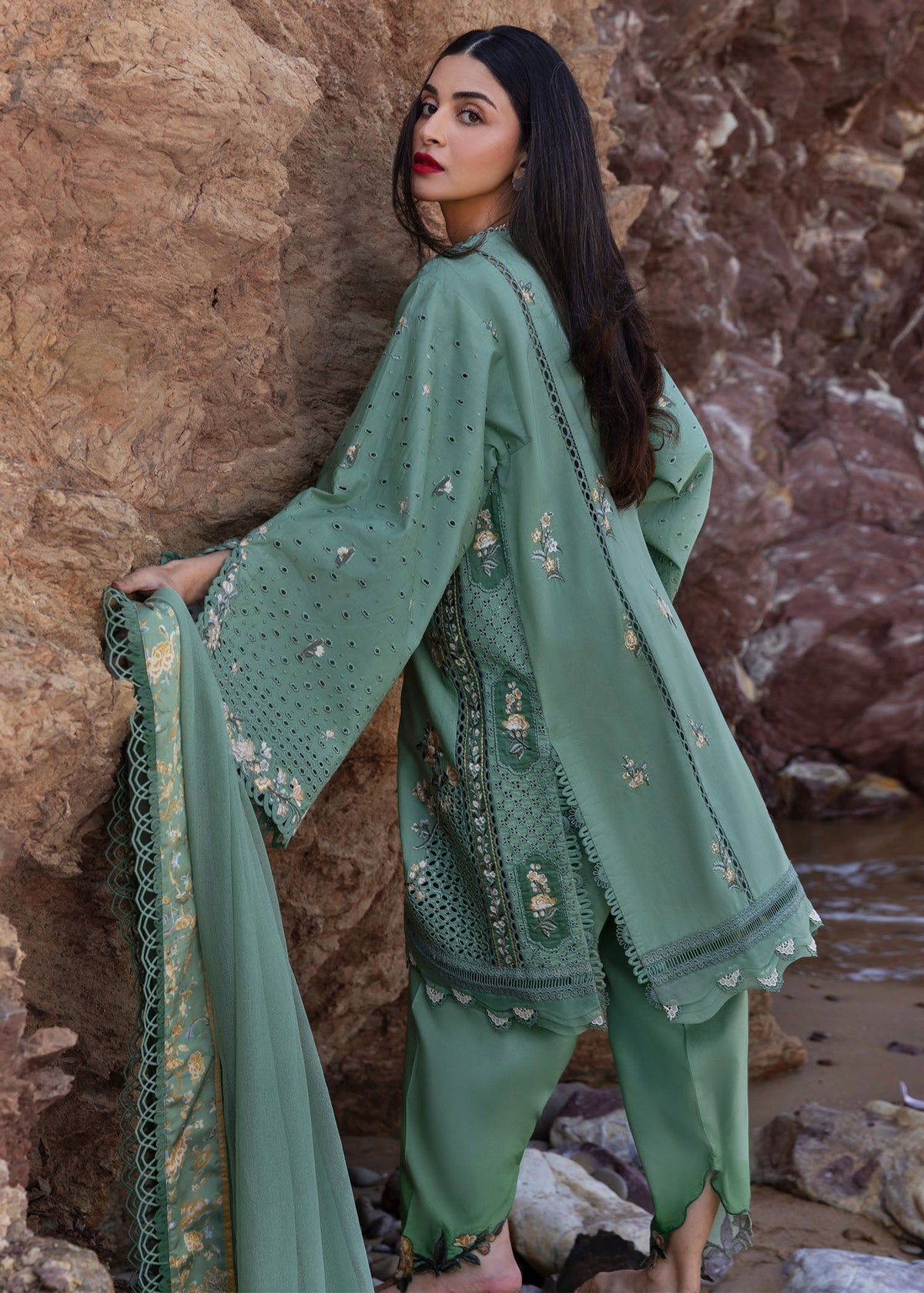 Crimson | Floe by Crimson | Parsi Threads - D5 A by Crimson - Designer Dress - Type: Ladies Clothes - Available at Libayah - 100% Original