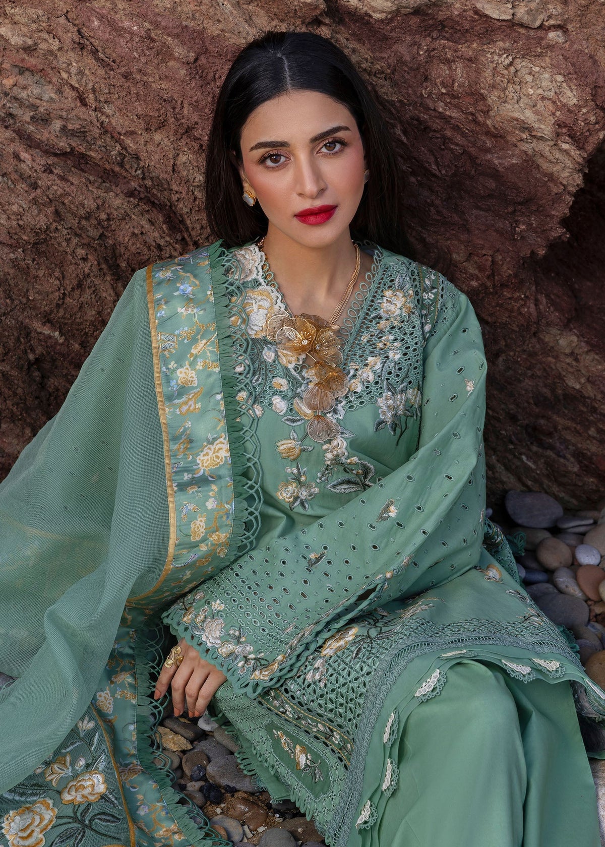 Crimson | Floe by Crimson | Parsi Threads - D5 A by Crimson - Designer Dress - Type: Ladies Clothes - Available at Libayah - 100% Original