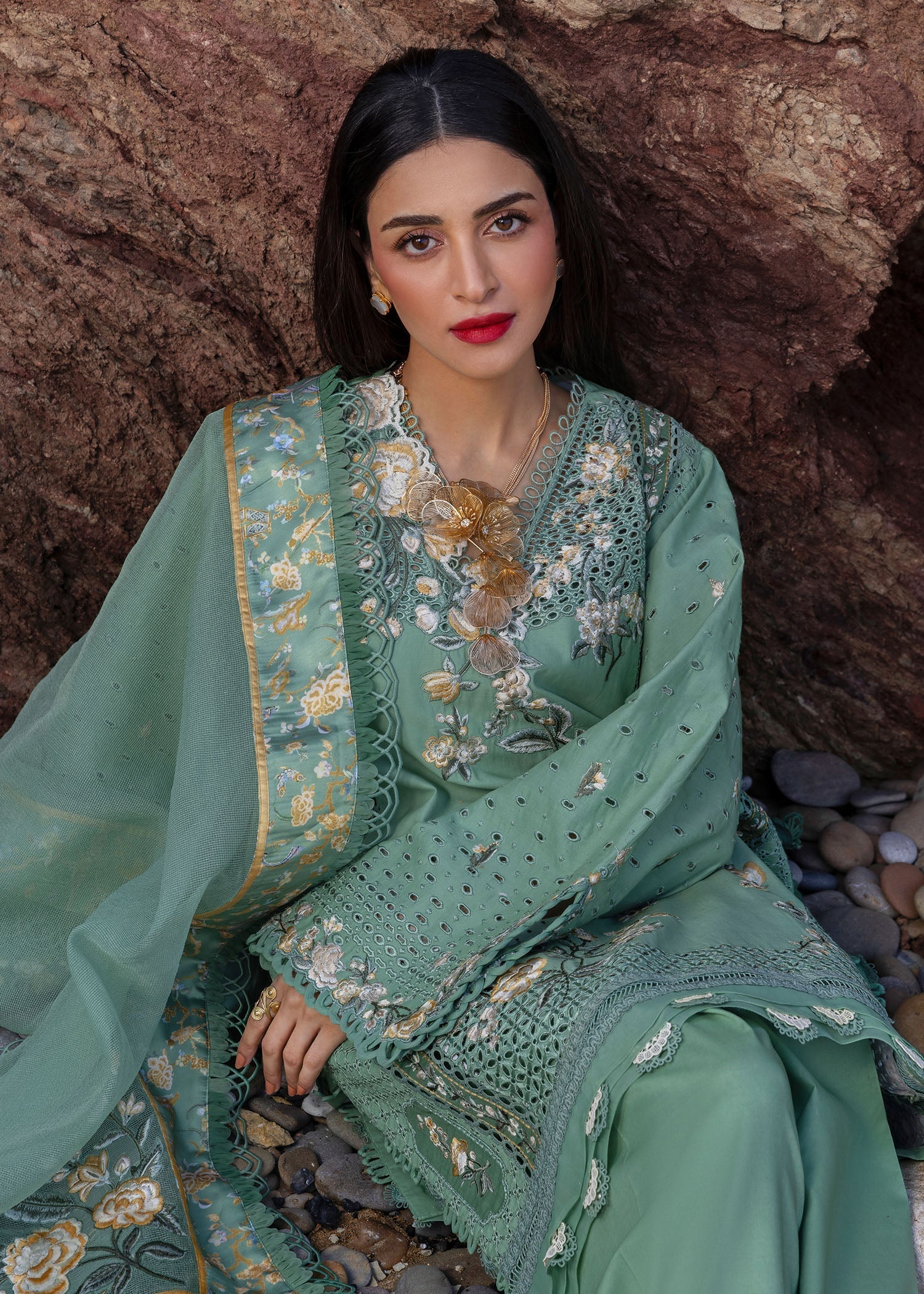 Crimson | Floe by Crimson | Parsi Threads - D5 A by Crimson - Designer Dress - Type: Ladies Clothes - Available at Libayah - 100% Original