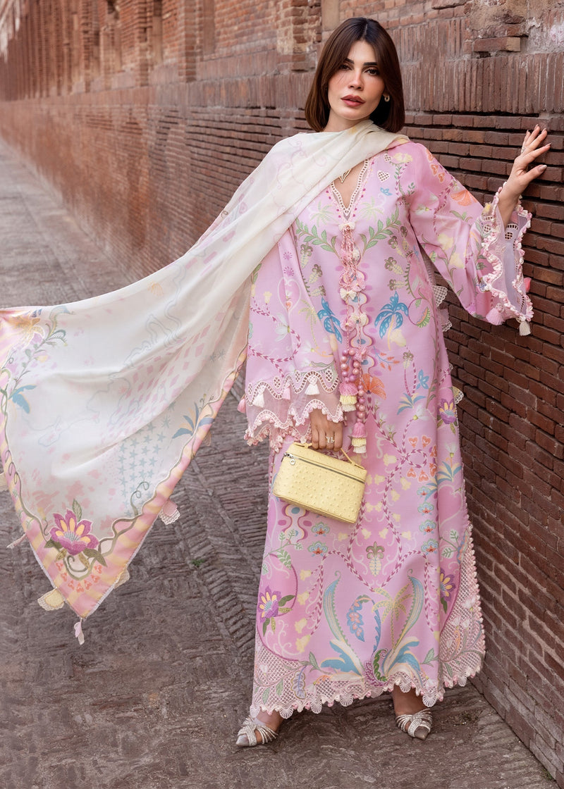 Crimson | flow lawn 26 | OUT OF MANY HEARTS - D6A - Designer Dress - Type : Ladies Clothes - Available at Libayah - 100% Original