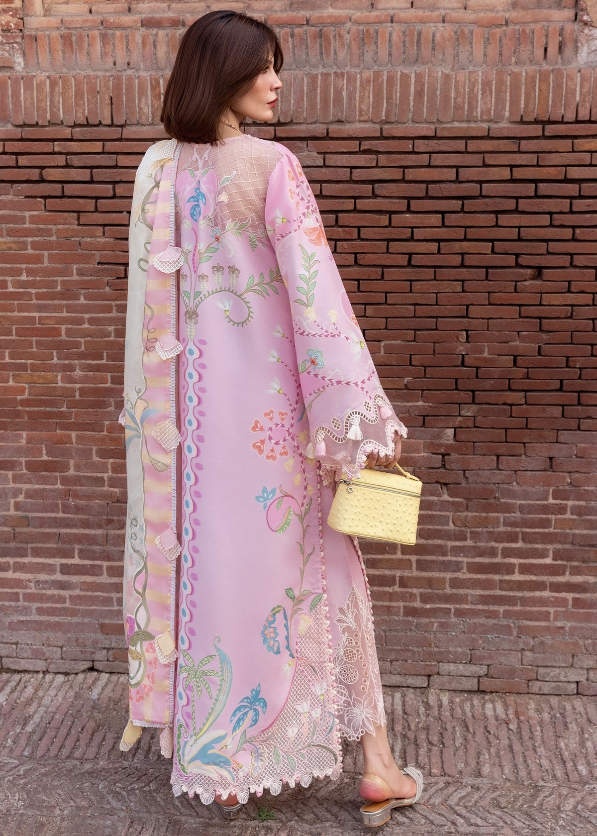 Crimson | flow lawn 26 | OUT OF MANY HEARTS - D6A - Designer Dress - Type : Ladies Clothes - Available at Libayah - 100% Original