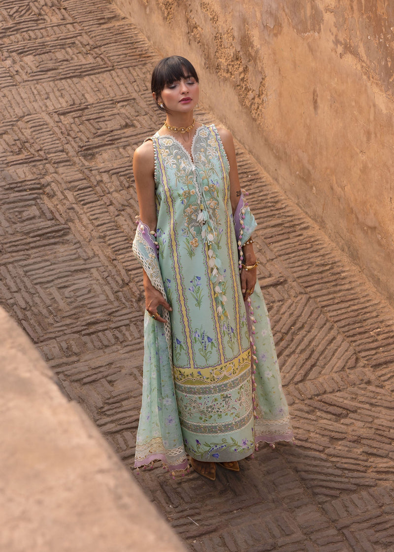 Crimson | flow lawn 26 | SUN-KISSED LETTER-D9B - Designer Dress - Type : Ladies Clothes - Available at Libayah - 100% Original