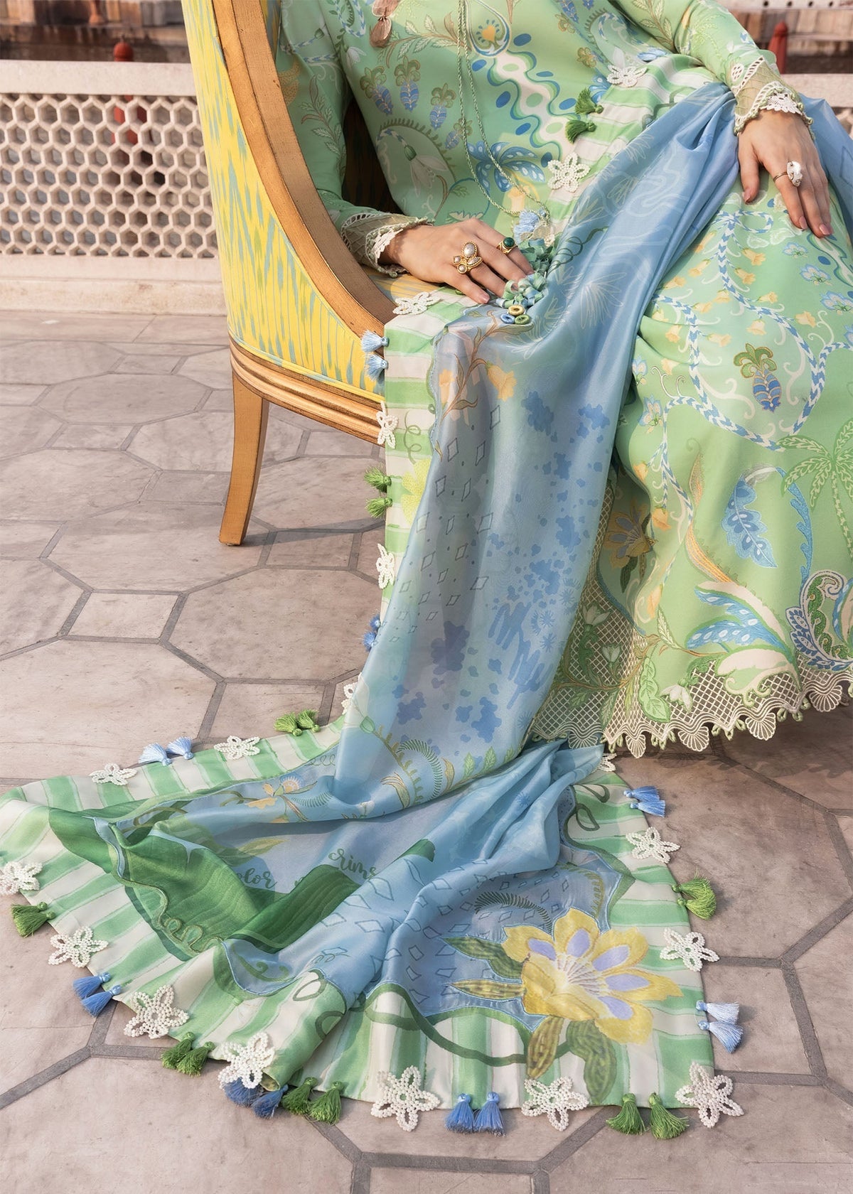 Crimson | flow lawn 26 | OUT OF MANY HEARTS-D6B - Designer Dress - Type : Ladies Clothes - Available at Libayah - 100% Original