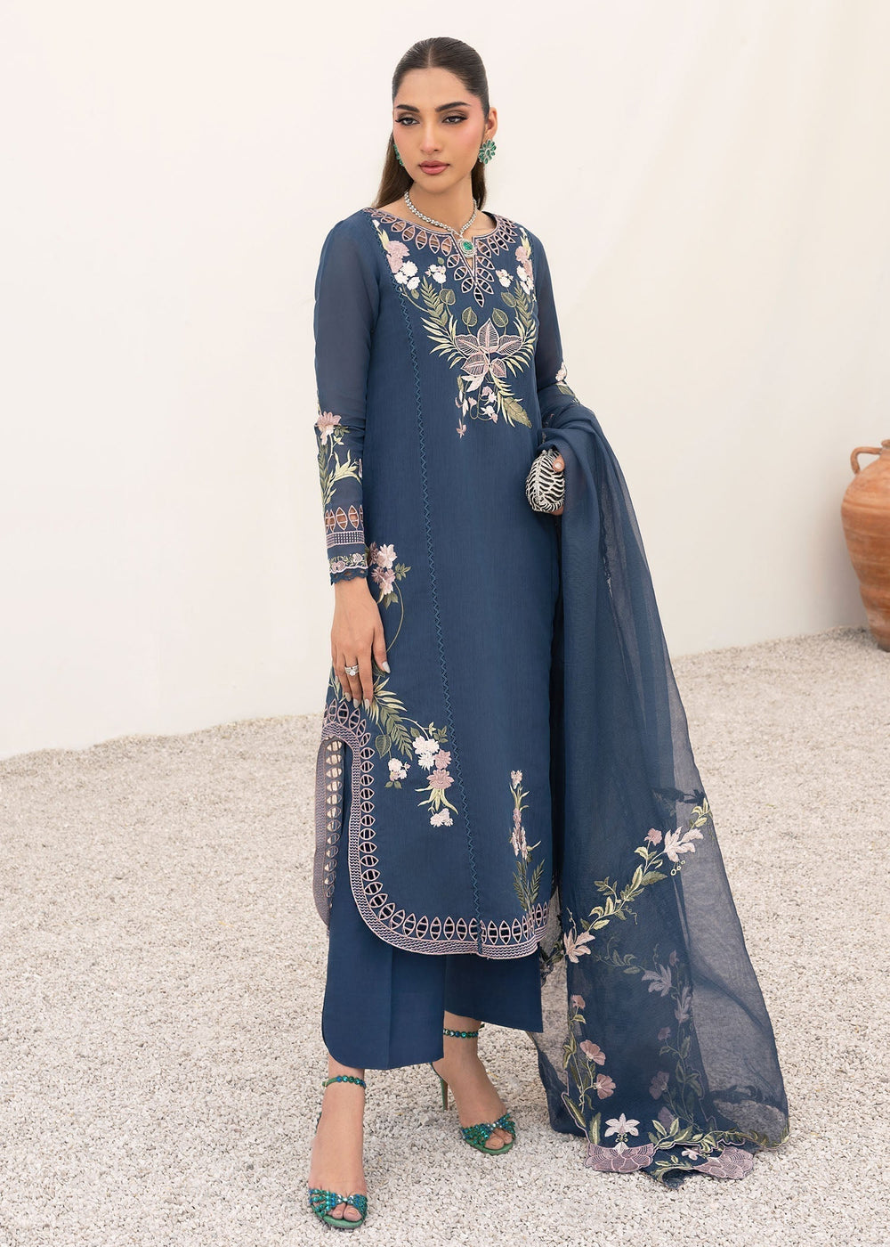 Saira Shakira | Rosea Casual Pret 25 | Midnight by Saira Shakira - Designer Dress  - Type : Ladies Clothes - Available at Libayah - 100% Original 