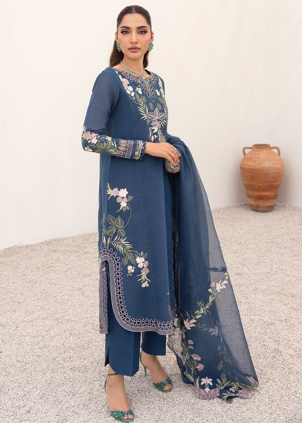 Saira Shakira | Rosea Casual Pret 25 | Midnight by Saira Shakira - Designer Dress  - Type : Ladies Clothes - Available at Libayah - 100% Original 