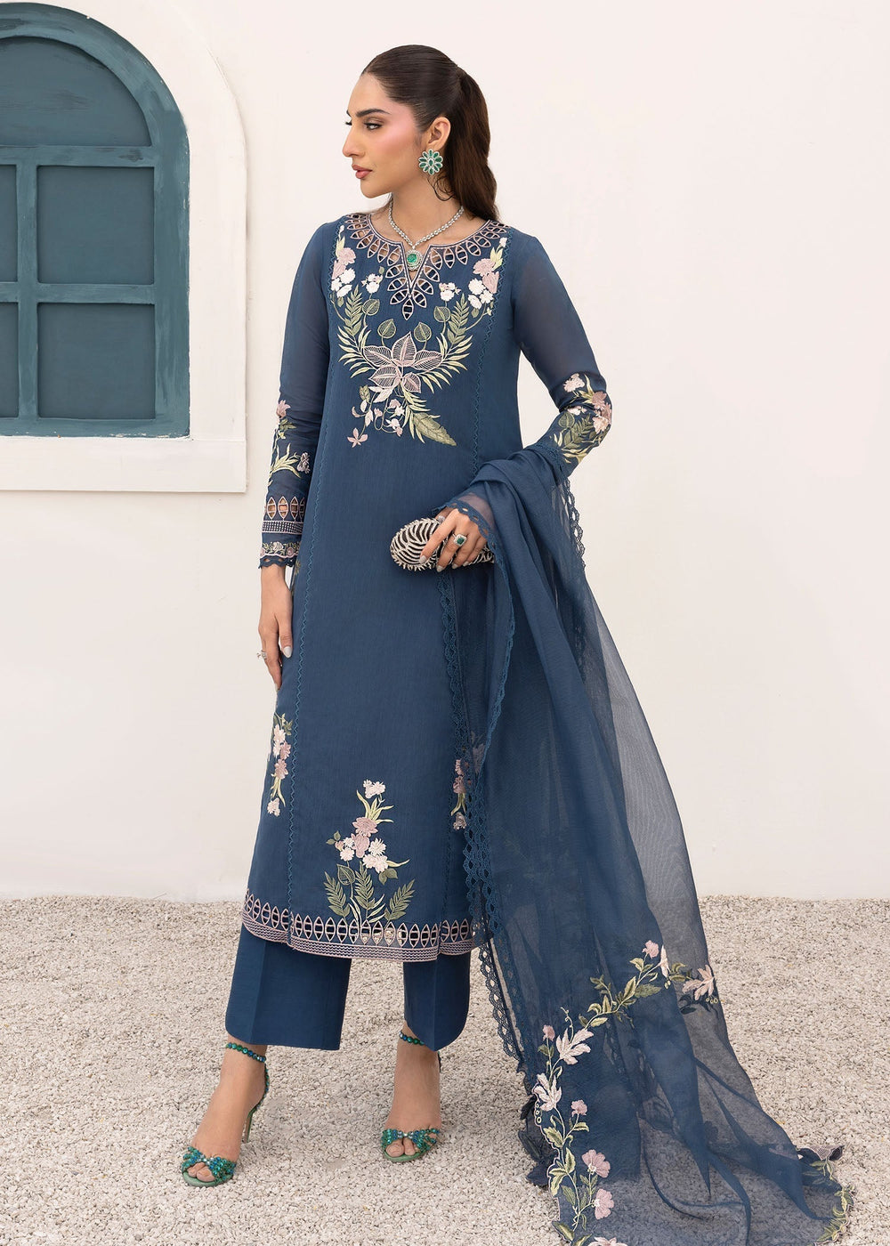 Saira Shakira | Rosea Casual Pret 25 | Midnight by Saira Shakira - Designer Dress  - Type : Ladies Clothes - Available at Libayah - 100% Original 