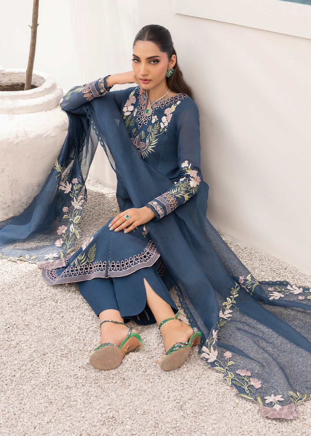 Saira Shakira | Rosea Casual Pret 25 | Midnight by Saira Shakira - Designer Dress  - Type : Ladies Clothes - Available at Libayah - 100% Original 