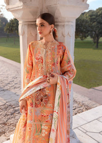 Crimson | flow lawn 26 | A SUMMER DANCE - D2A - Designer Dress - Type : Ladies Clothes - Available at Libayah - 100% Original