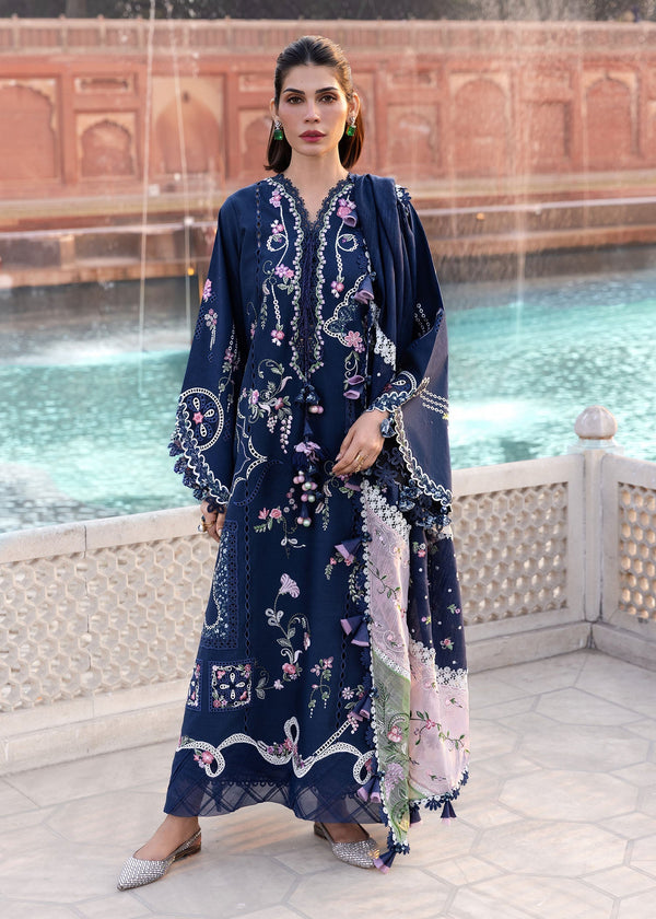 Crimson | flow lawn 26 | MANIFESTED MEADOWS - D7B - Designer Dress - Type : Ladies Clothes - Available at Libayah - 100% Original